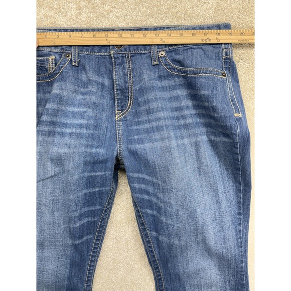 Cruel Denim Hannah Jean Womens 33/15R Medium Blue Mid Rise Bootcut Stretch Denim - Picture 6 of 10